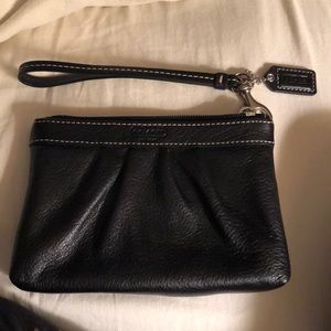 Coach leather wristlet